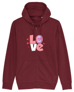 Love Hanorac cu fermoar Unisex Connector