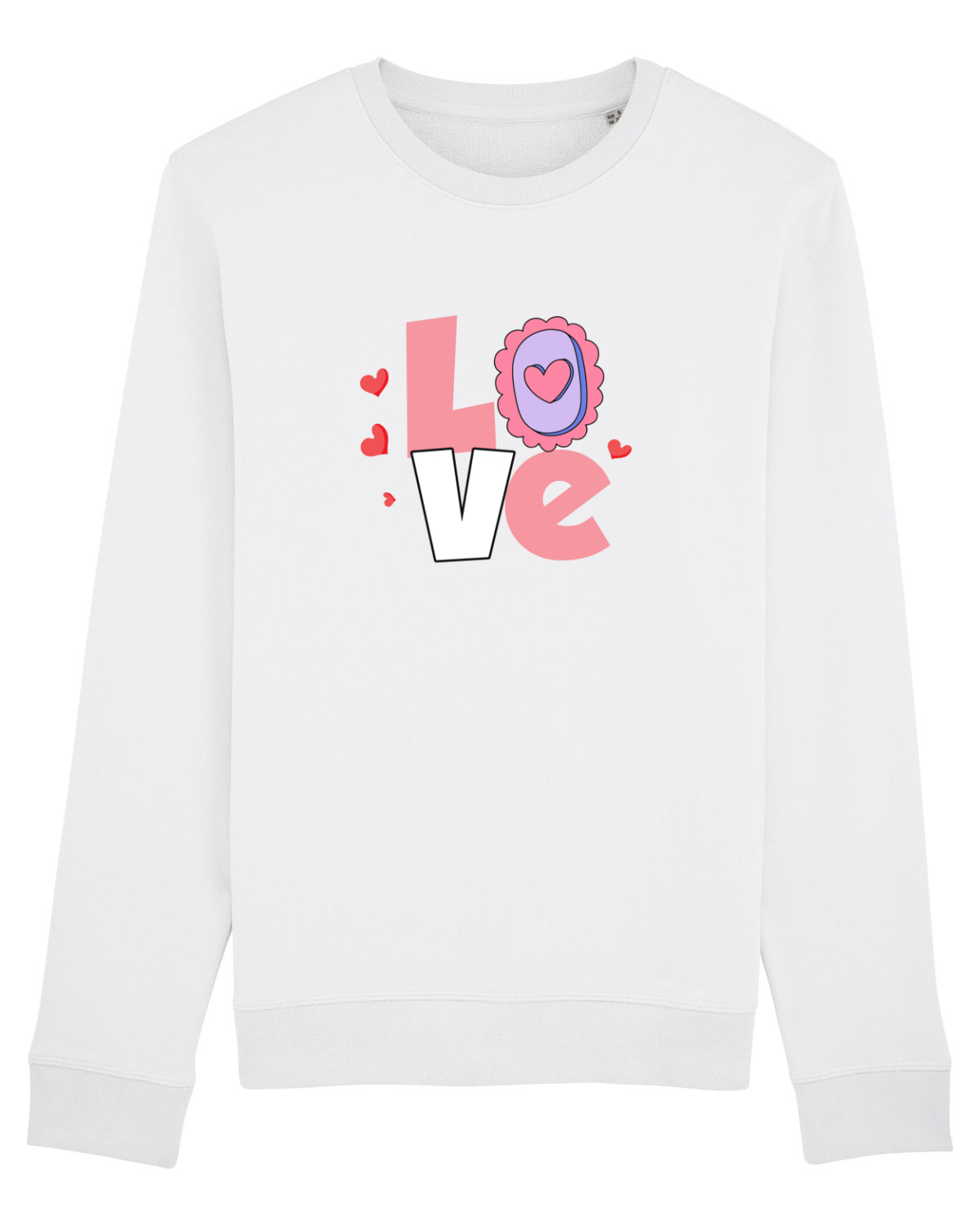 Bluză mânecă lungă Unisex Rise White