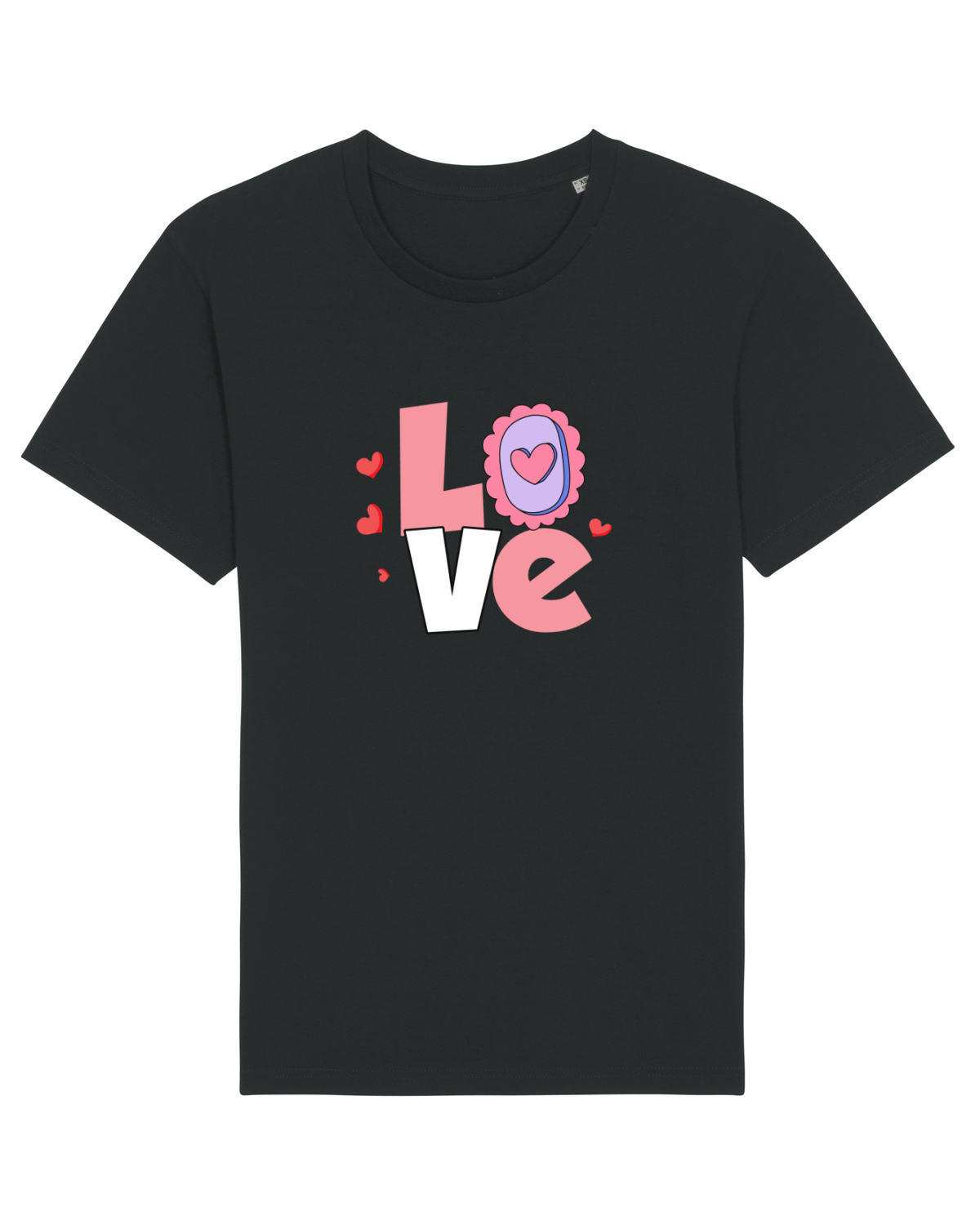 Tricou mânecă scurtă Unisex Rocker Black