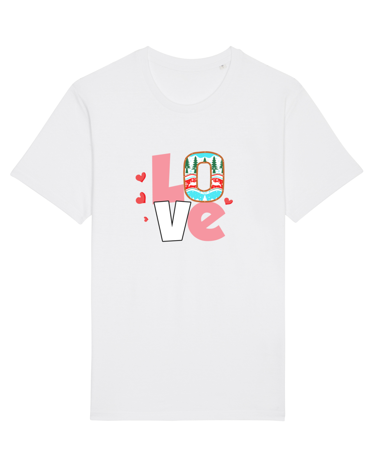 Tricou mânecă scurtă Unisex Rocker White