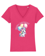Happy birthday  Tricou mânecă scurtă guler V Damă Evoker
