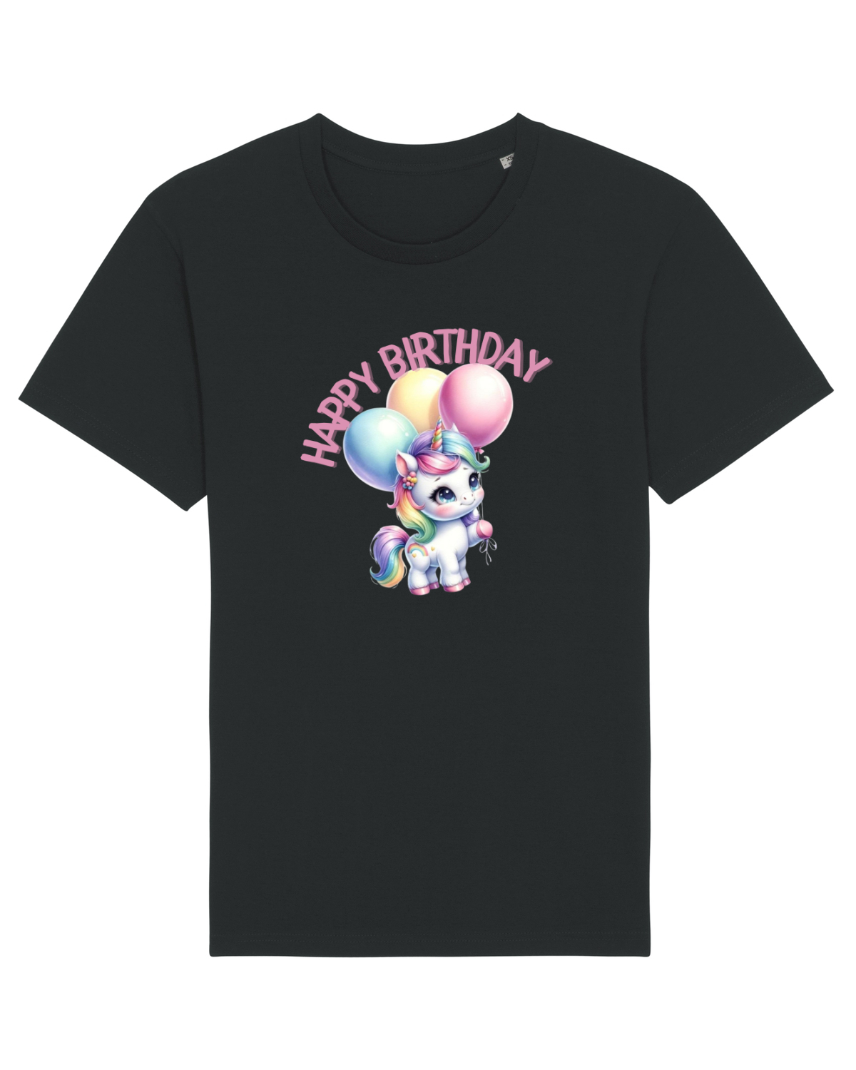Tricou mânecă scurtă Unisex Rocker Black