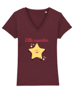 Little superstar  Tricou mânecă scurtă guler V Damă Evoker