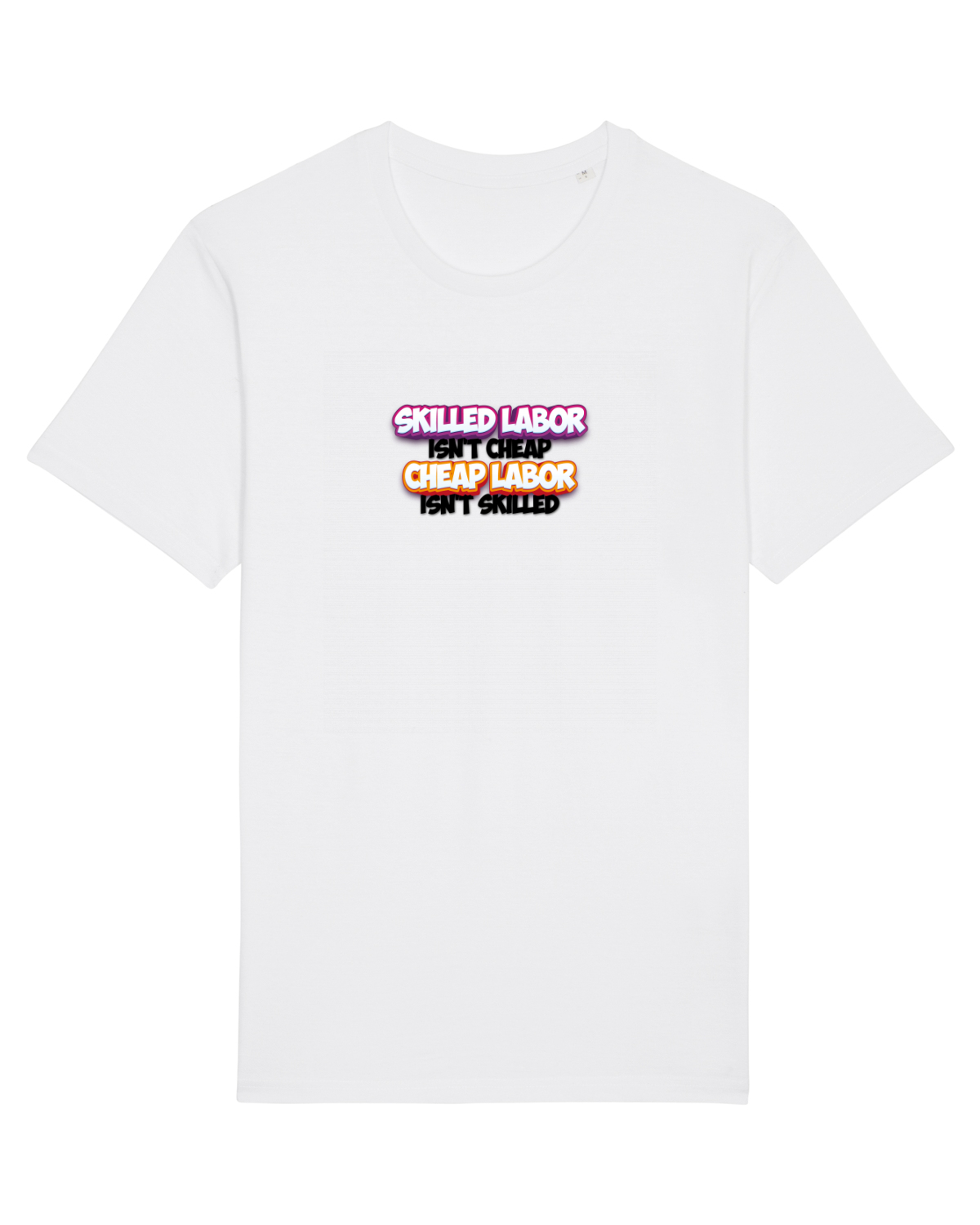 Tricou mânecă scurtă Unisex Rocker White