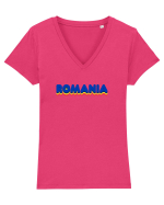 România  Tricou mânecă scurtă guler V Damă Evoker