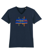 Autentic Romanesc  Tricou mânecă scurtă guler V Bărbat Presenter