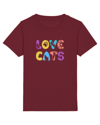 Love cats Burgundy