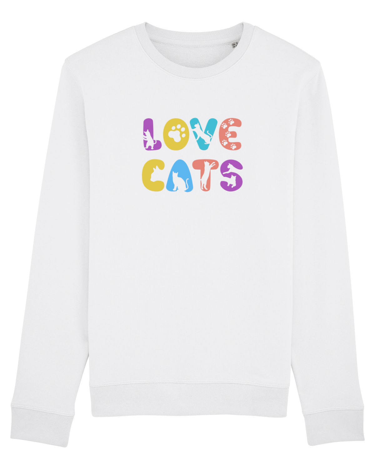 Bluză mânecă lungă Unisex Rise White
