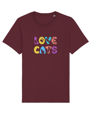 Love cats Burgundy