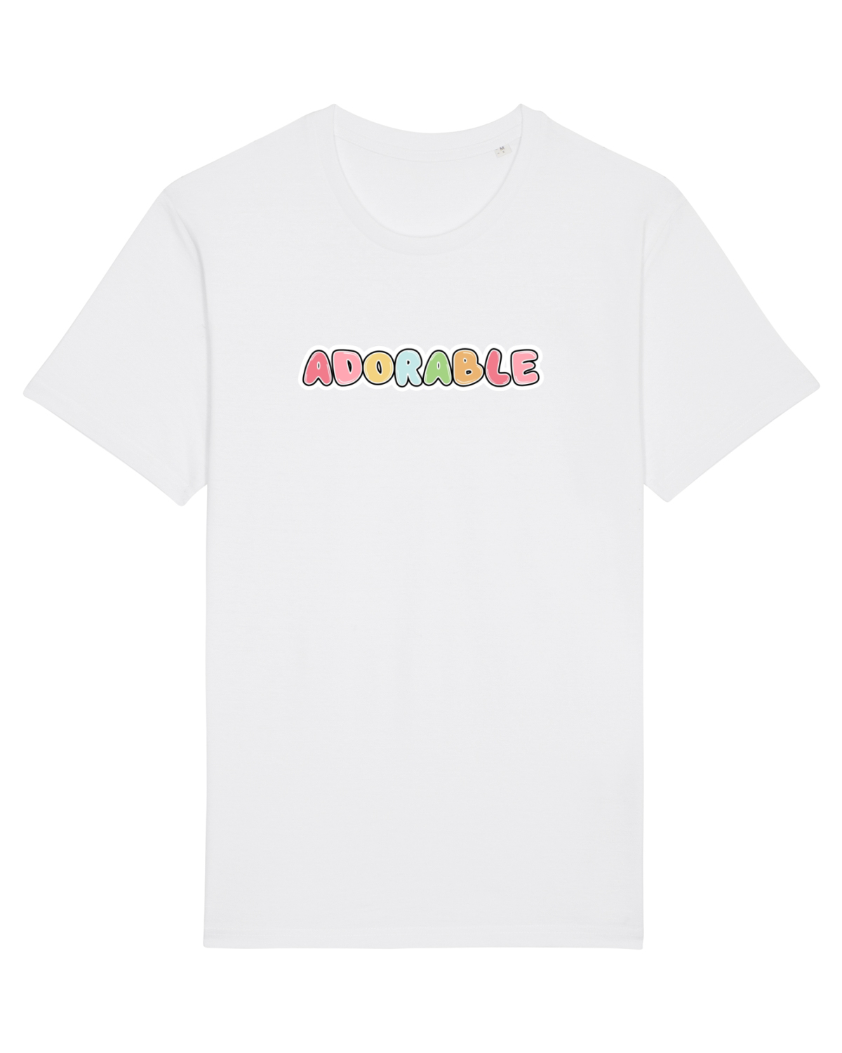 Tricou mânecă scurtă Unisex Rocker White