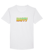 Happy  Tricou mânecă scurtă guler larg Bărbat Skater