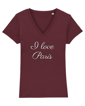 I love Paris  Burgundy