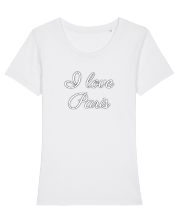 I love Paris  White