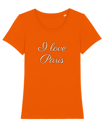 I love Paris  Bright Orange