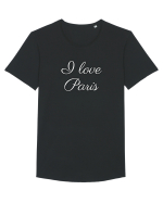 I love Paris  Tricou mânecă scurtă guler larg Bărbat Skater