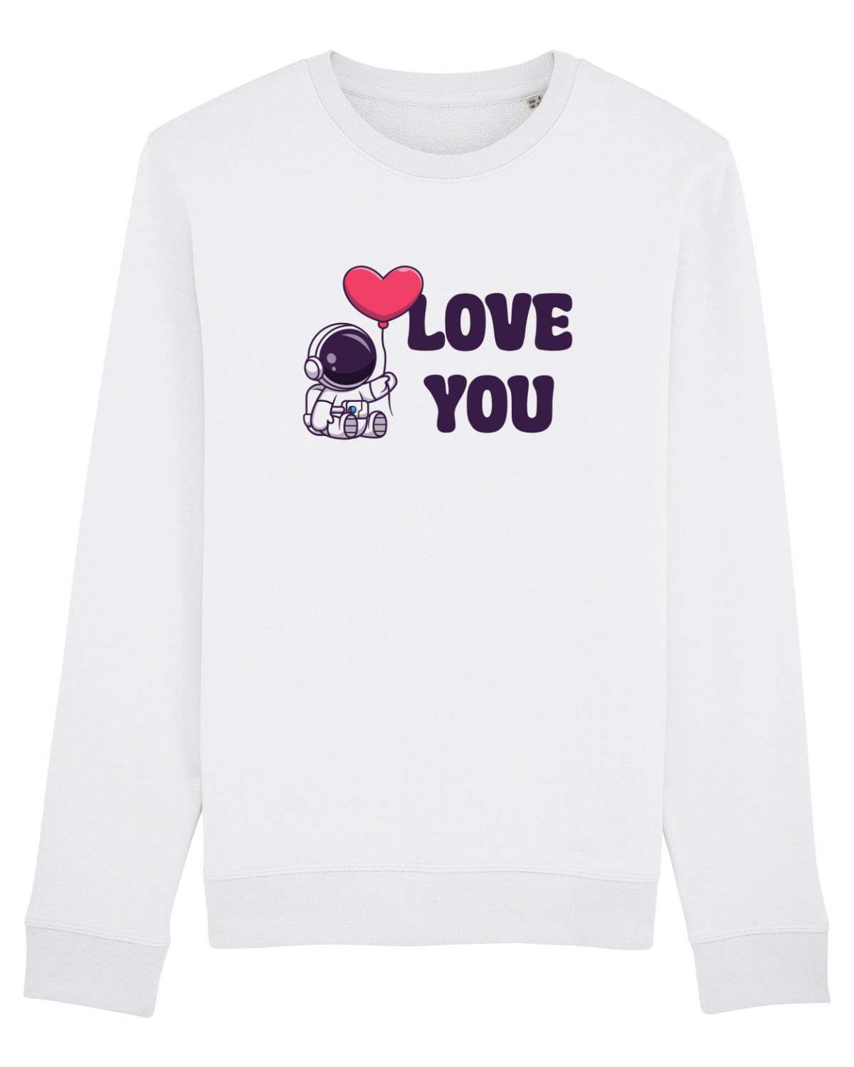 Bluză mânecă lungă Unisex Rise White
