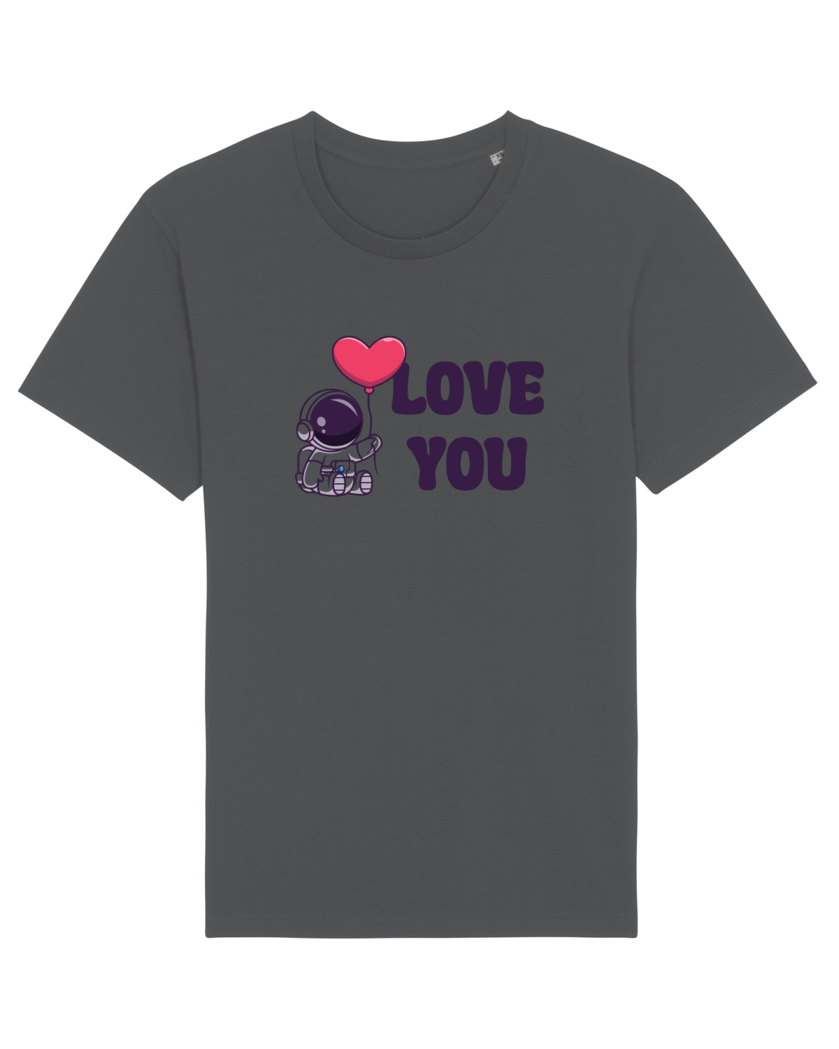 Tricou mânecă scurtă Unisex Rocker Anthracite