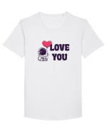 I love you Tricou mânecă scurtă guler larg Bărbat Skater
