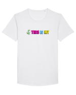 This is my Tricou mânecă scurtă guler larg Bărbat Skater