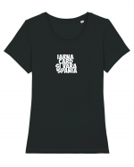 Iarna card si vara Spania (alb) Tricou mânecă scurtă guler larg fitted Damă Expresser