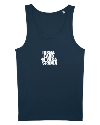 Iarna card si vara Spania (alb) Navy