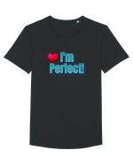 I'm perfect  Tricou mânecă scurtă guler larg Bărbat Skater