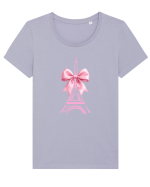 Paris  Tricou mânecă scurtă guler larg fitted Damă Expresser