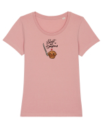 SWEET BUT DANGEROUS - DULCE DAR PERICULOS / PERICULOASA - CUPCAKE Tricou mânecă scurtă guler larg fitted Damă Expresser