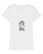 TARGET NOT FOUND - CUPIDON NU SI-A GASIT TINTA Tricou mânecă scurtă guler V Damă Evoker