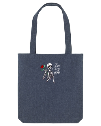 UNTIL DEATH SENDS US MEMES - schelet cu trandafir Midnight Blue