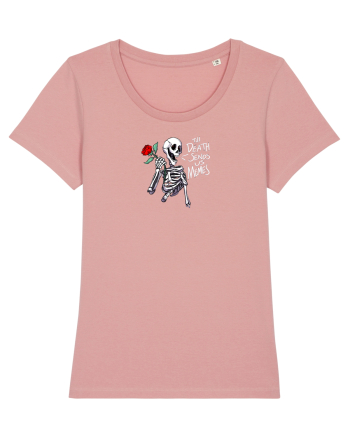 UNTIL DEATH SENDS US MEMES - schelet cu trandafir Canyon Pink
