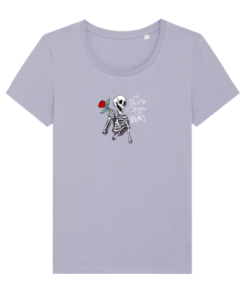 UNTIL DEATH SENDS US MEMES - schelet cu trandafir Lavender