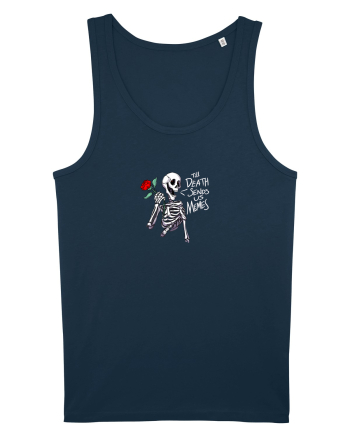 UNTIL DEATH SENDS US MEMES - schelet cu trandafir Navy