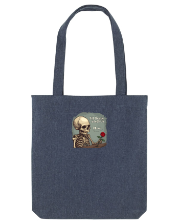 UNTIL DEATH SENDS US MEMES - schelet cu trandafir 2 Midnight Blue