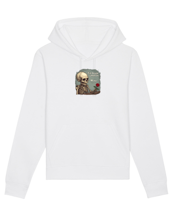 UNTIL DEATH SENDS US MEMES - schelet cu trandafir 2 White
