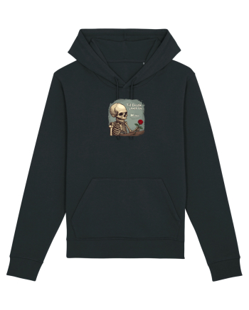 UNTIL DEATH SENDS US MEMES - schelet cu trandafir 2 Black