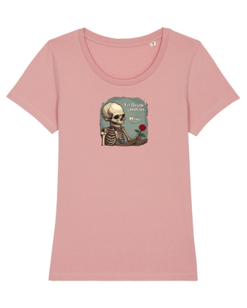 UNTIL DEATH SENDS US MEMES - schelet cu trandafir 2 Canyon Pink