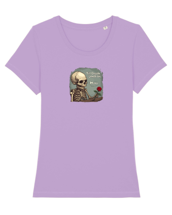 UNTIL DEATH SENDS US MEMES - schelet cu trandafir 2 Lavender Dawn