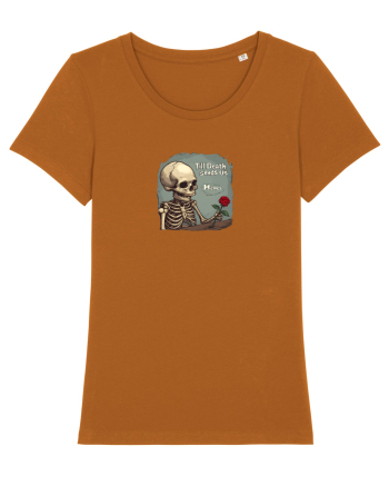 UNTIL DEATH SENDS US MEMES - schelet cu trandafir 2 Roasted Orange