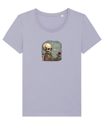 UNTIL DEATH SENDS US MEMES - schelet cu trandafir 2 Lavender