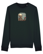 UNTIL DEATH SENDS US MEMES - schelet cu trandafir 2 Bluză mânecă lungă Unisex Rise