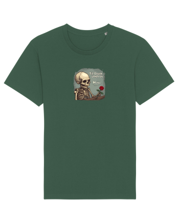 UNTIL DEATH SENDS US MEMES - schelet cu trandafir 2 Bottle Green