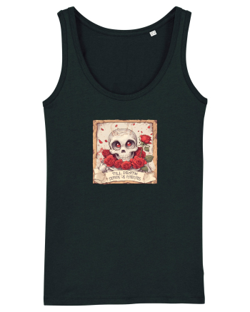 UNTIL DEATH SENDS US MEMES - schelet cu trandafiri 3 Black