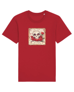 UNTIL DEATH SENDS US MEMES - schelet cu trandafiri 3 Tricou mânecă scurtă Unisex Rocker