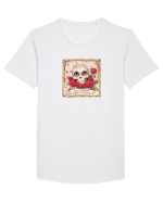 UNTIL DEATH SENDS US MEMES - schelet cu trandafiri 3 Tricou mânecă scurtă guler larg Bărbat Skater