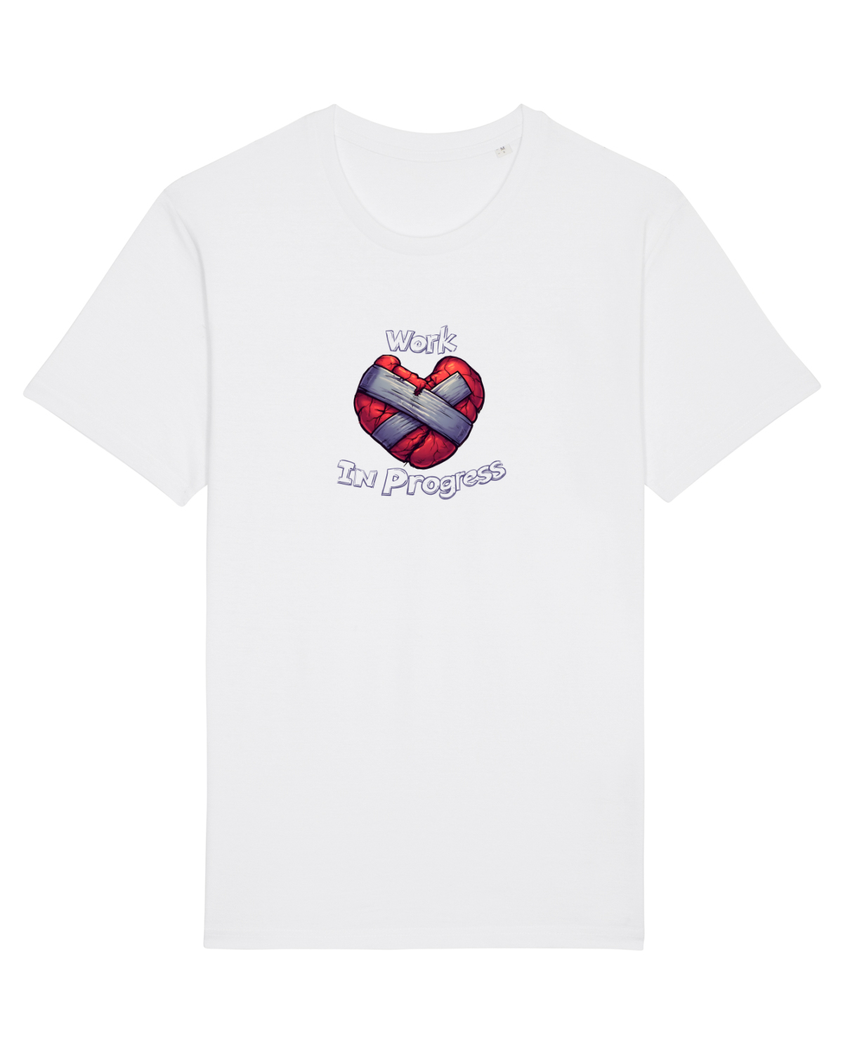 Tricou mânecă scurtă Unisex Rocker White