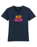 BEST MOM - CEA MAI BUNA MAMA Tricou mânecă scurtă guler V Bărbat Presenter