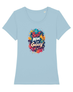 BEST MOM IN THE GALAXY - CEA MAI BUNA MAMA DIN GALAXIE Tricou mânecă scurtă guler larg fitted Damă Expresser