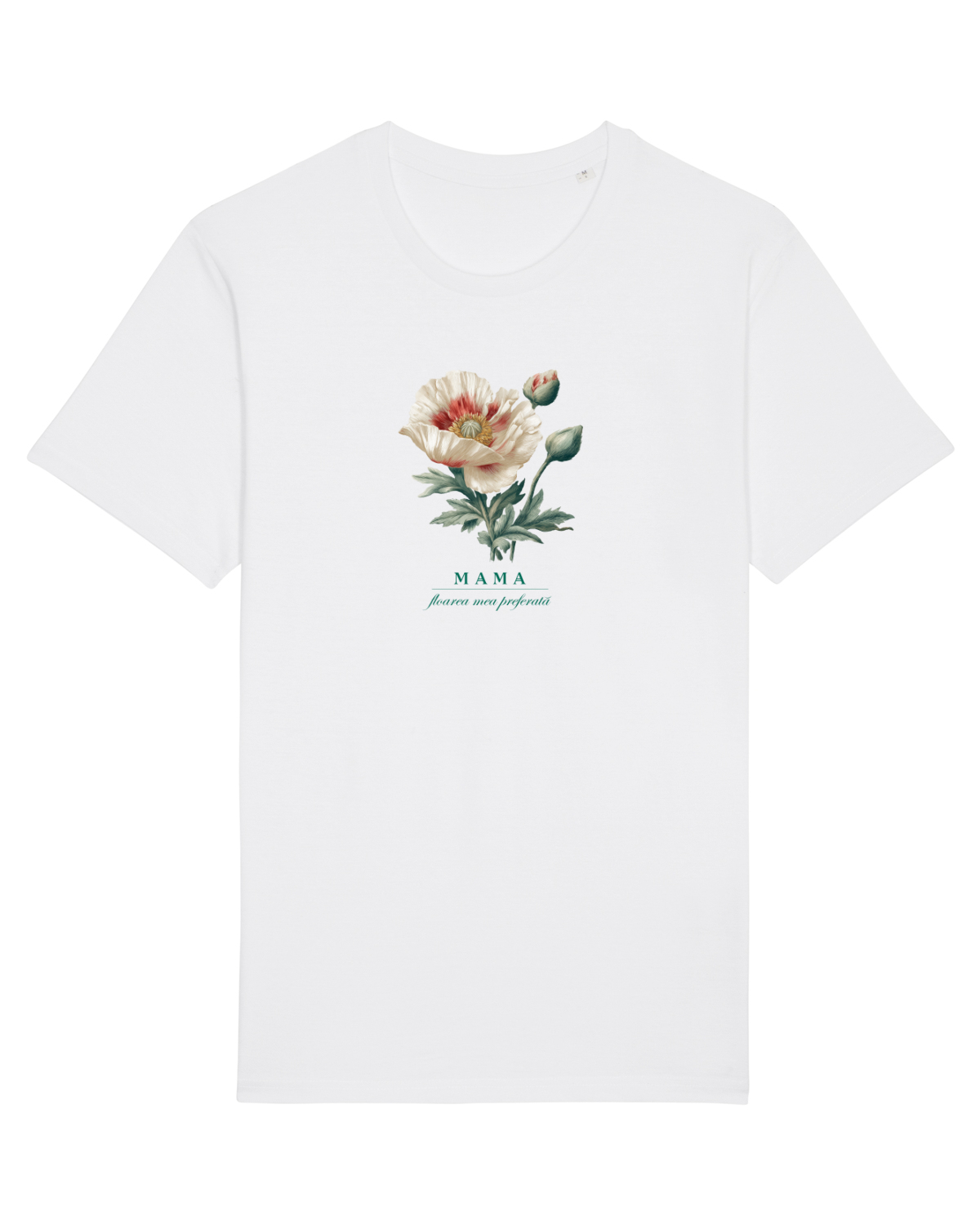 Tricou mânecă scurtă Unisex Rocker White