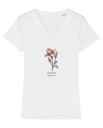 MAMA - SUFLETUL CASEI Tricou mânecă scurtă guler V Damă Evoker
